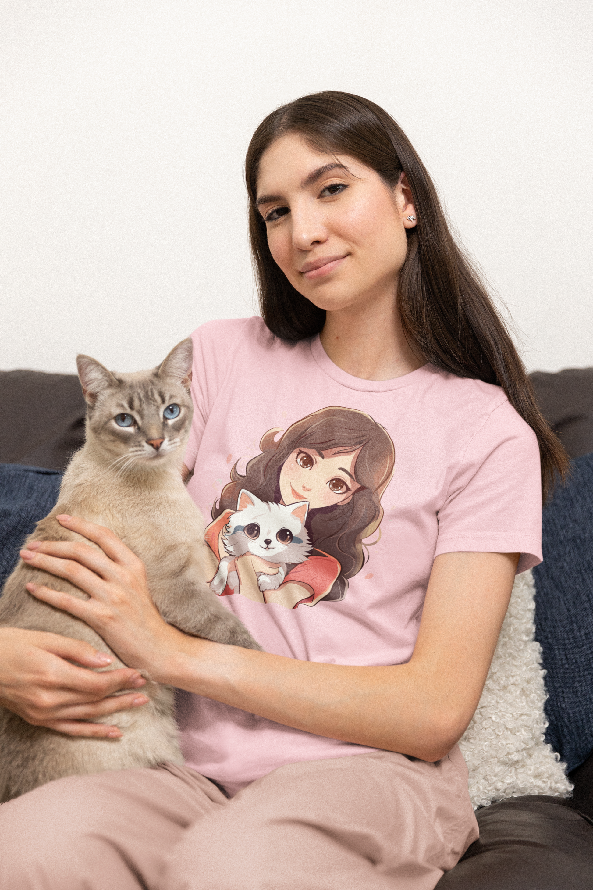 Cat In My Arms T Shirt