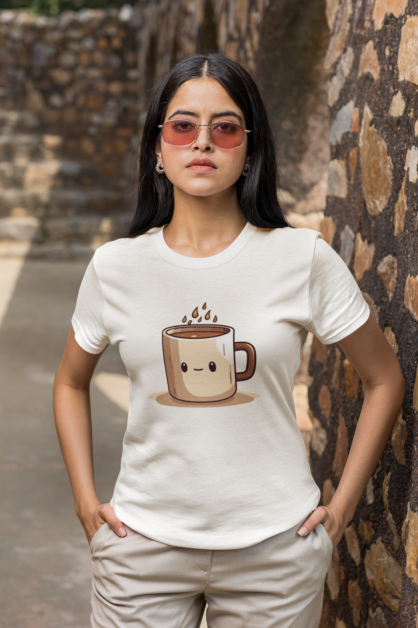 Coffee Cup White T Shirt