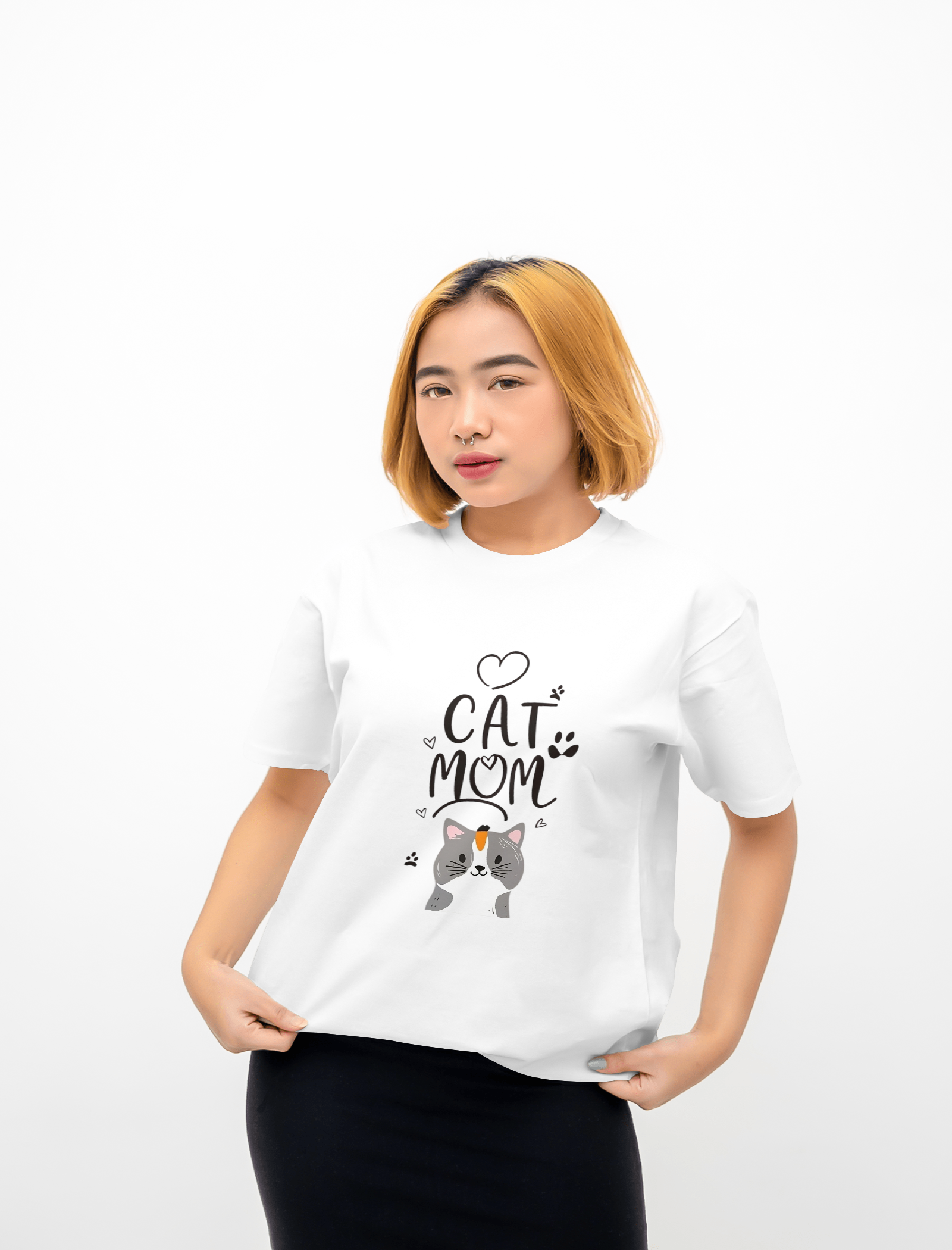 Cat Mom T Shirt