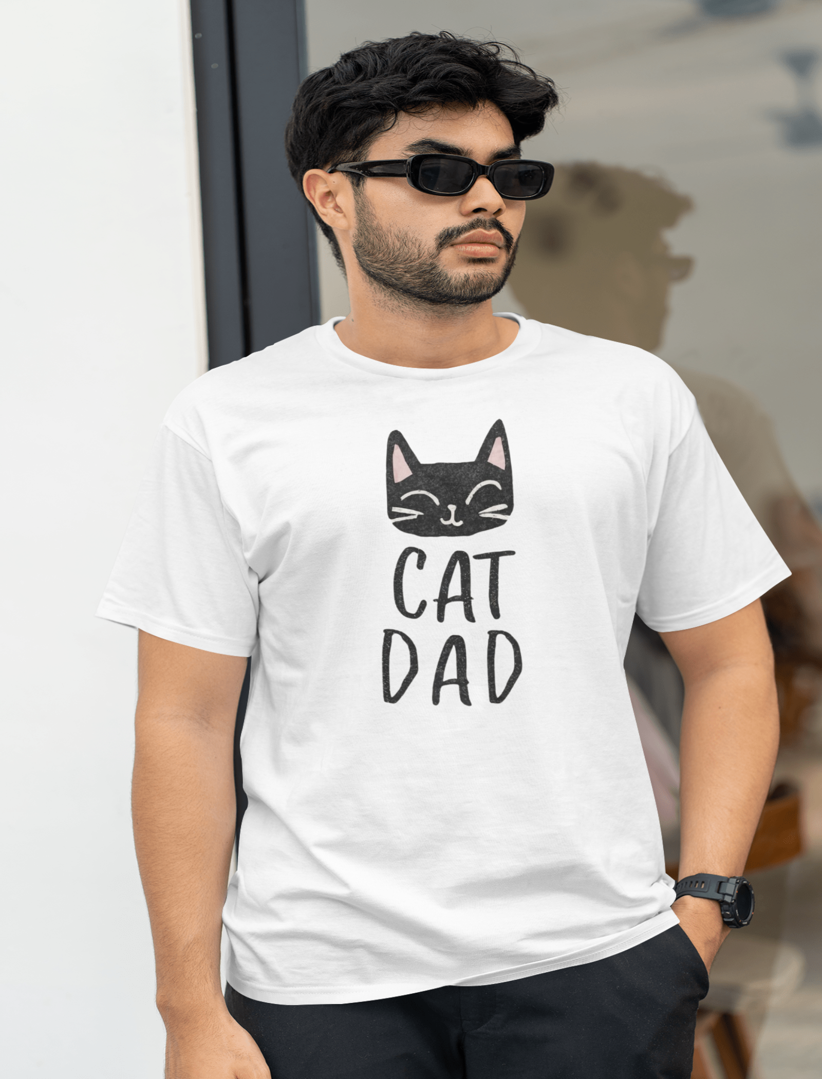 Cat Dad T Shirt