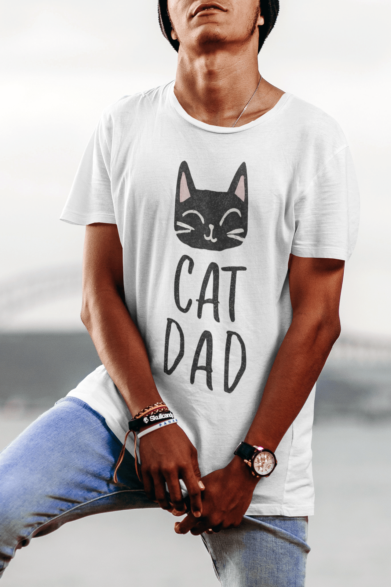 Cat Dad T Shirt