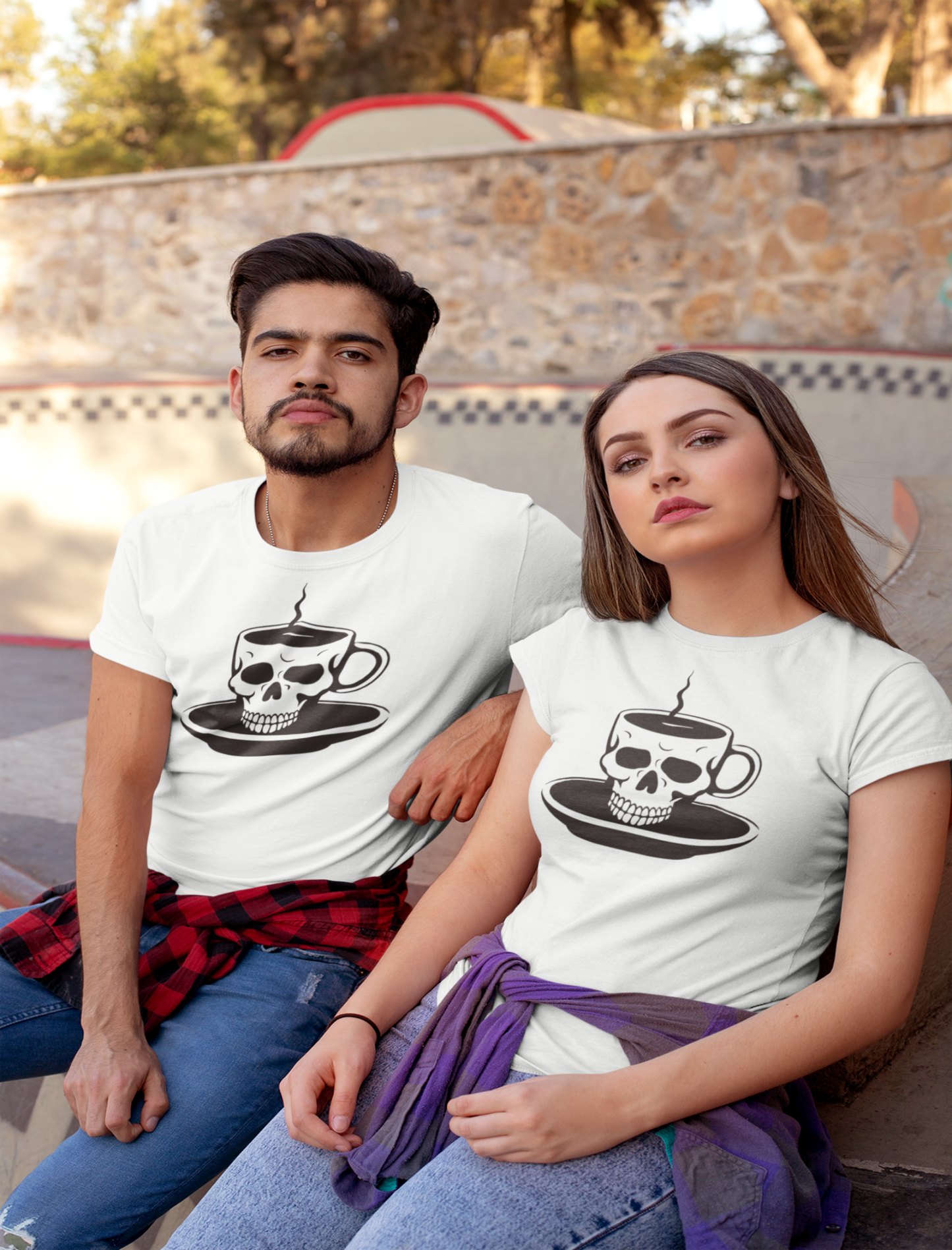 Skull Coffee T Shirt