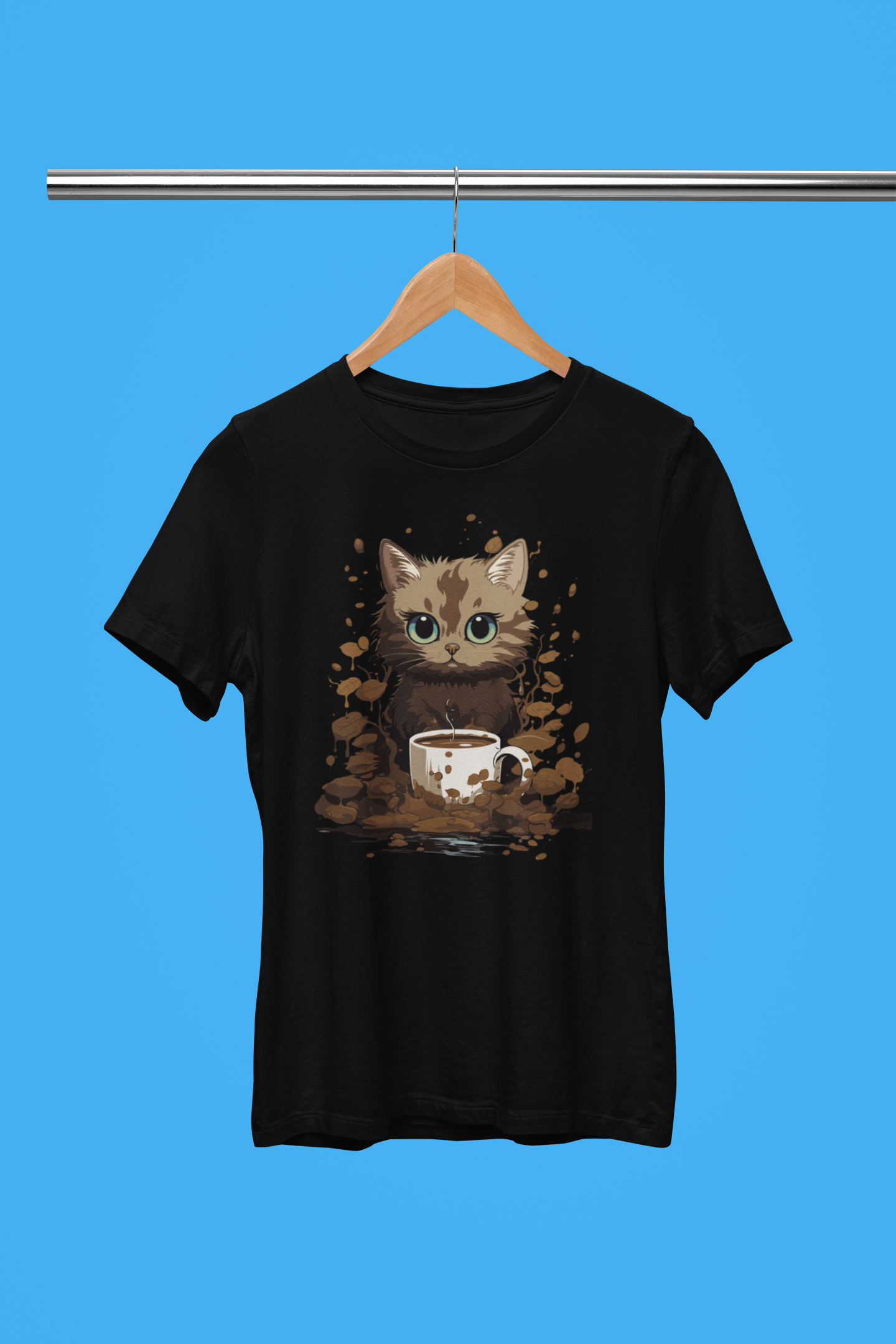 Cat Coffee T Shirt