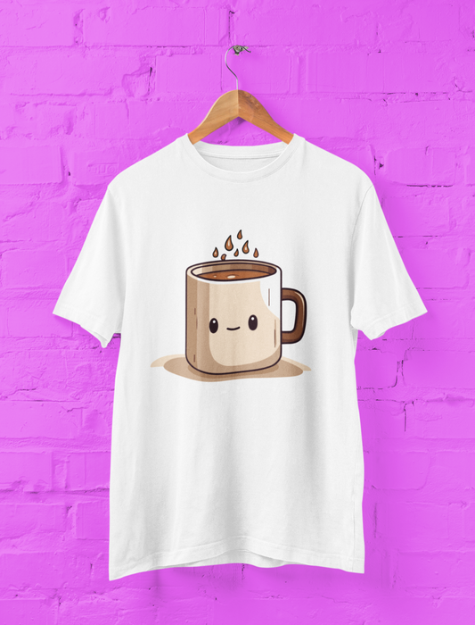 Coffee Cup White T Shirt