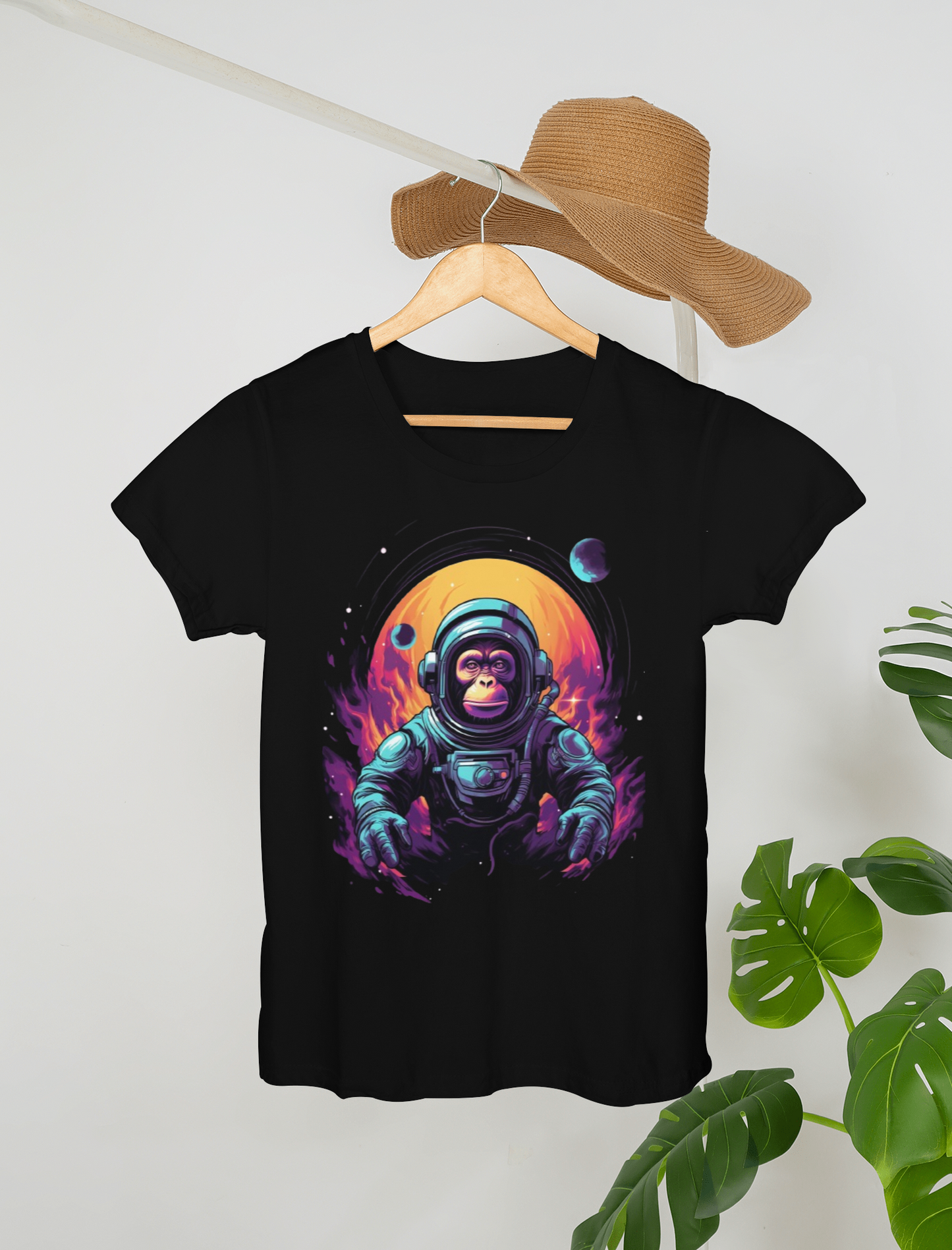 Astronaut Chimpanzee T Shirt