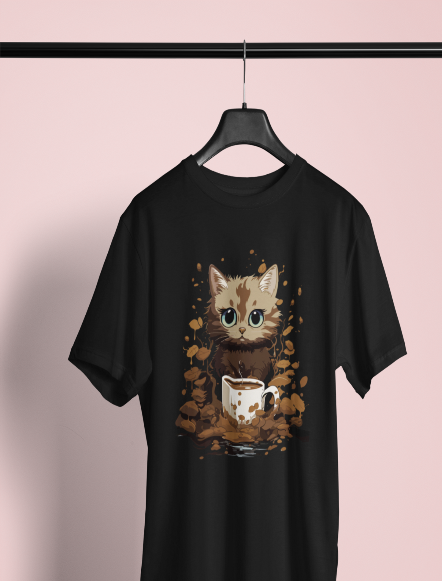 Cat Coffee T Shirt