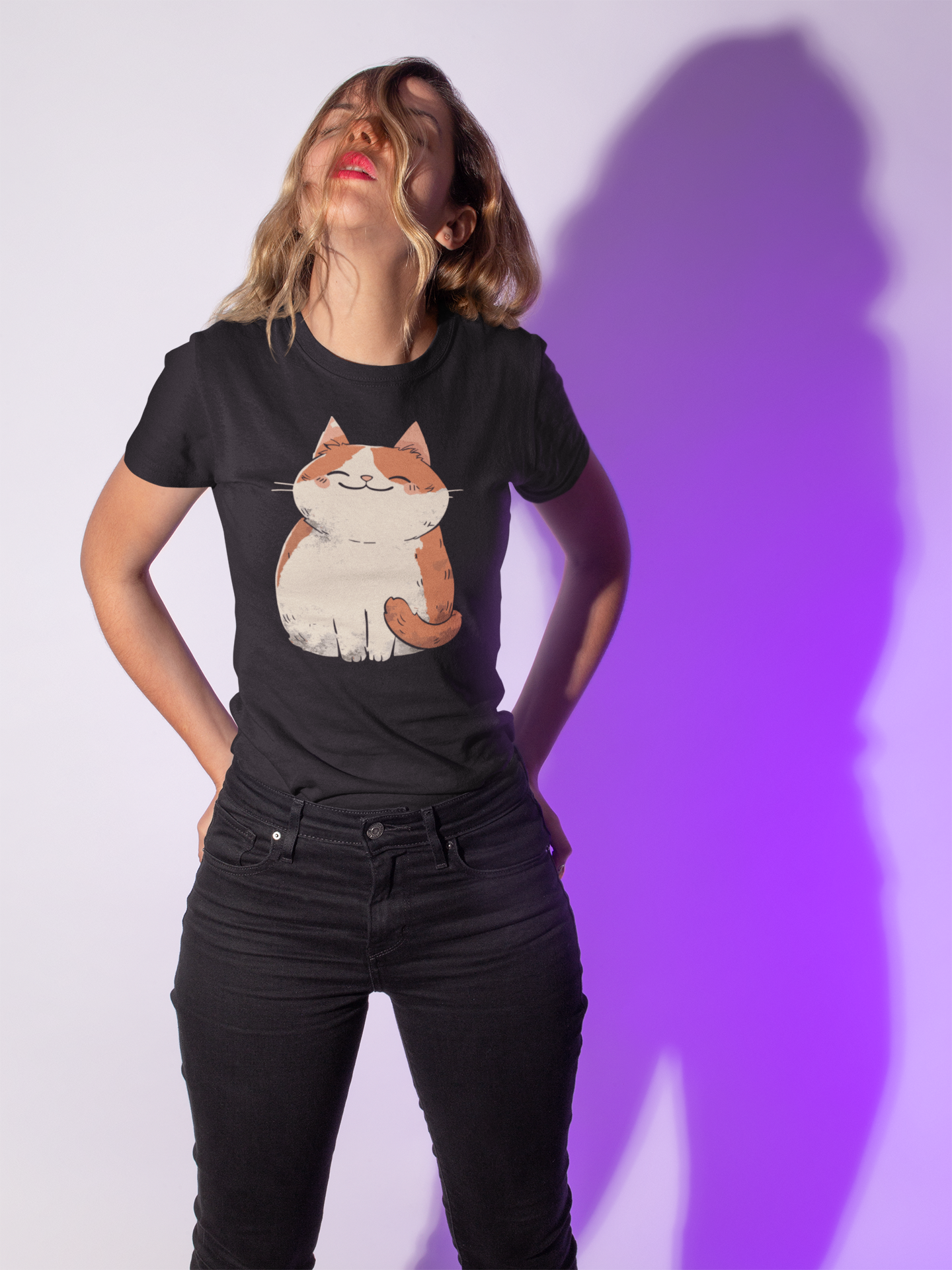 Smiling Cat T Shirt 